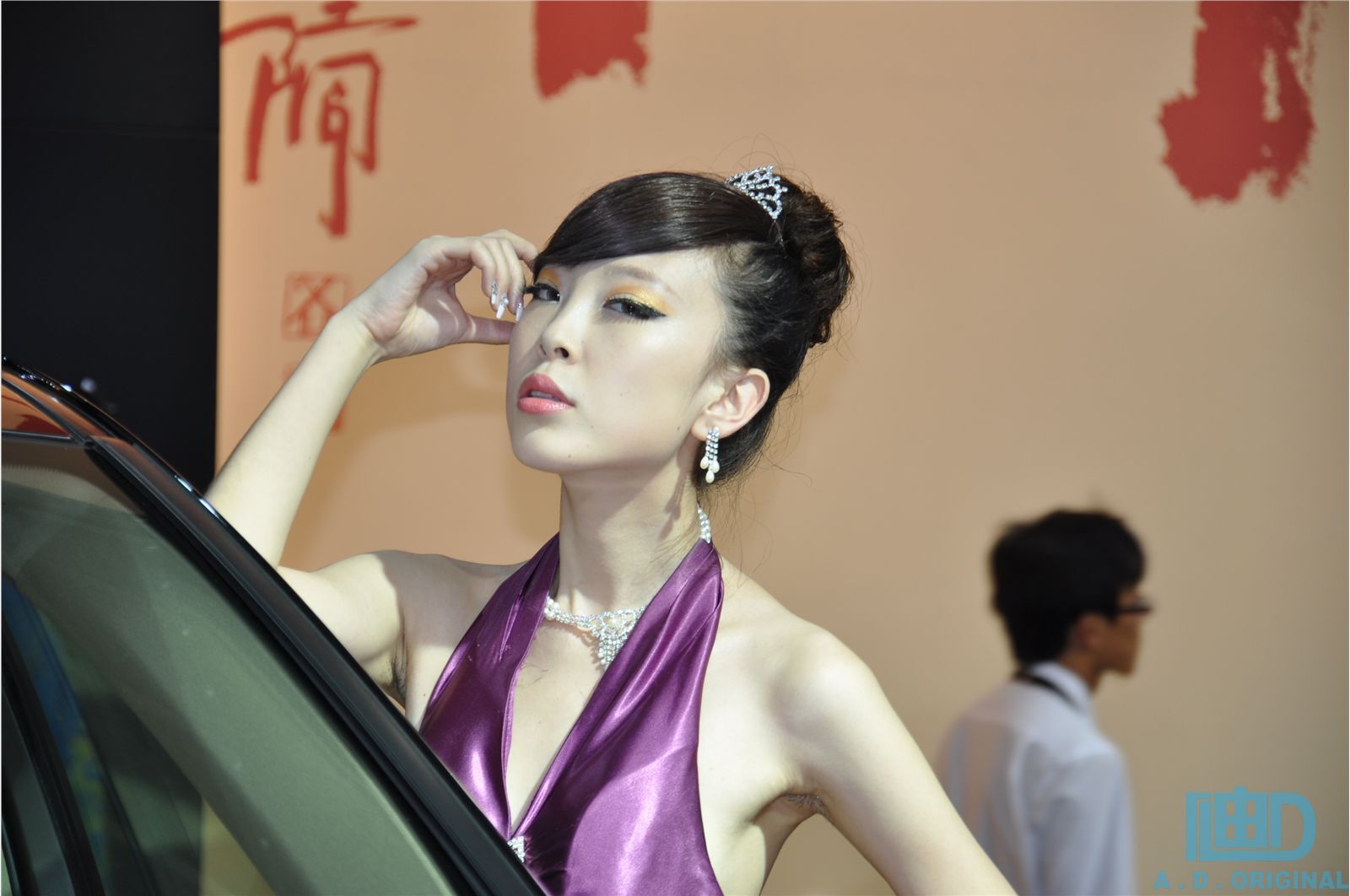 Photo of leg beauty of domestic models in the second season of Changchun Auto Show