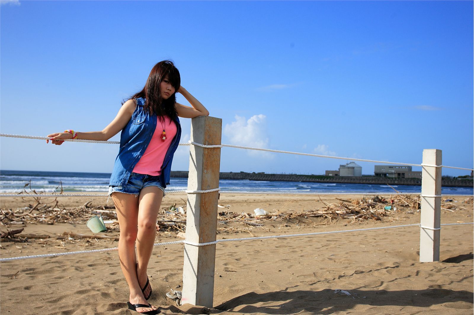 2012廷廷夕陽壓光@沙崙海水浴場　国产写真美女唯美图片