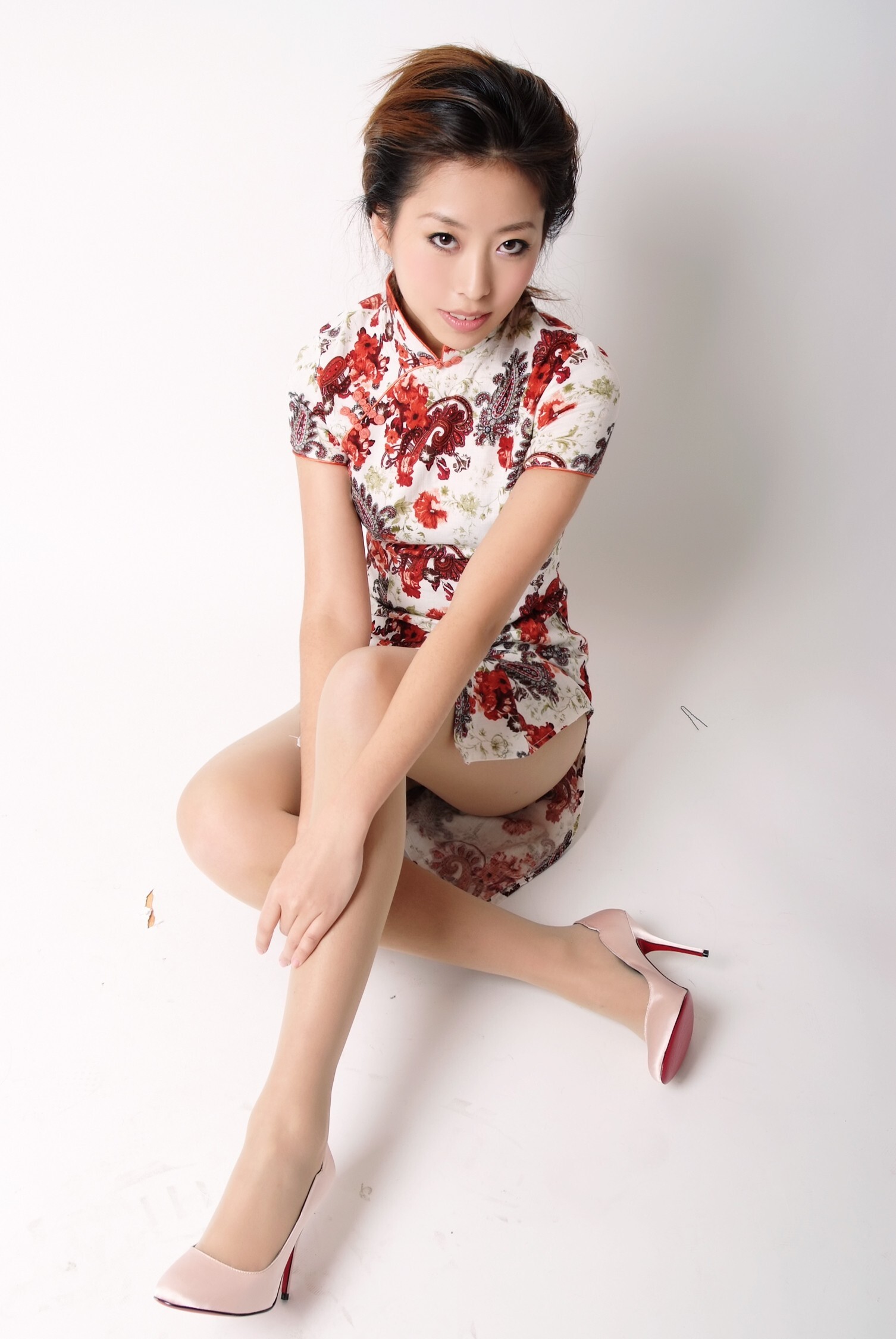 [paimei VIP] Jingjing in love VO2 kitten cheongsam pink shoes