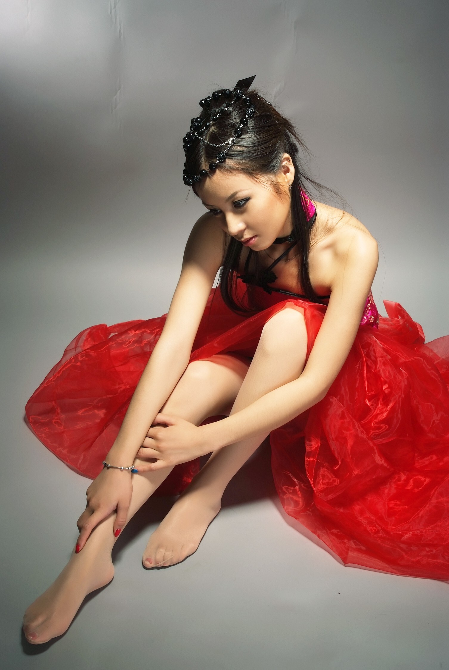 [paimei VIP] Keyi red yarn dream VO3 Jiaqi light yarn silver shoes VO2 Xiaoyao pattern women's VO2