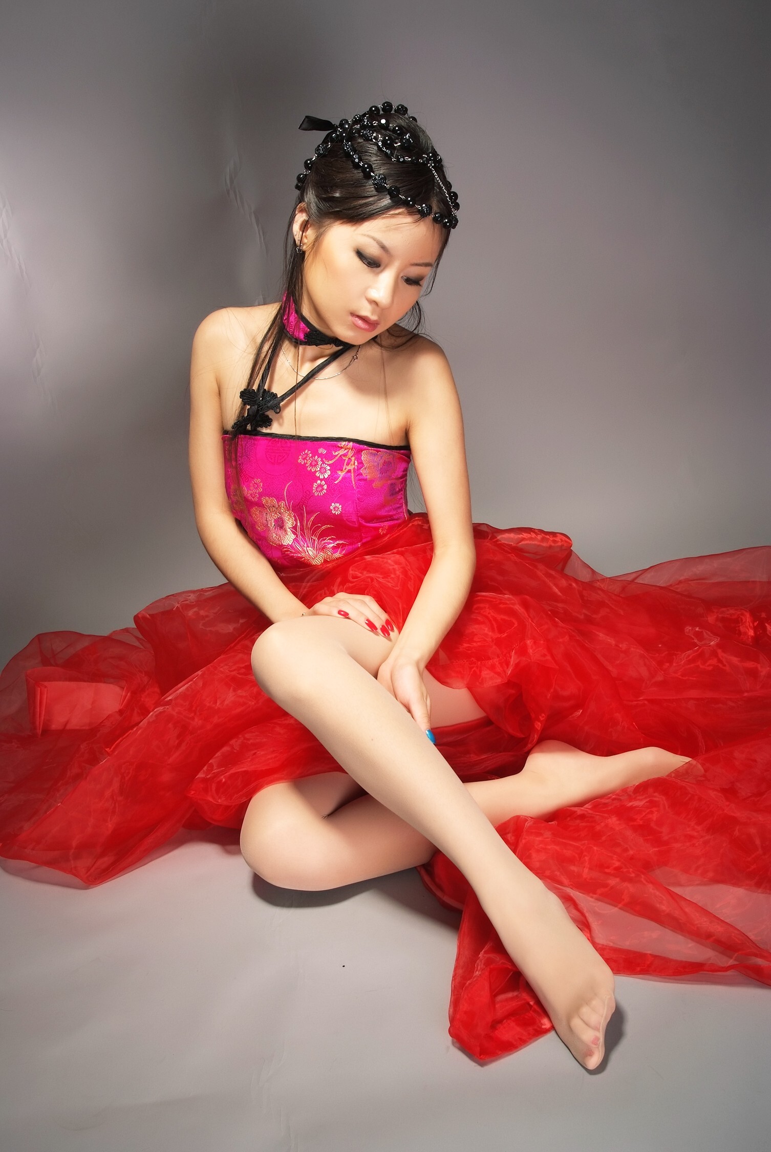 [paimei VIP] Keyi red yarn dream VO3 Jiaqi light yarn silver shoes VO2 Xiaoyao pattern women's VO2