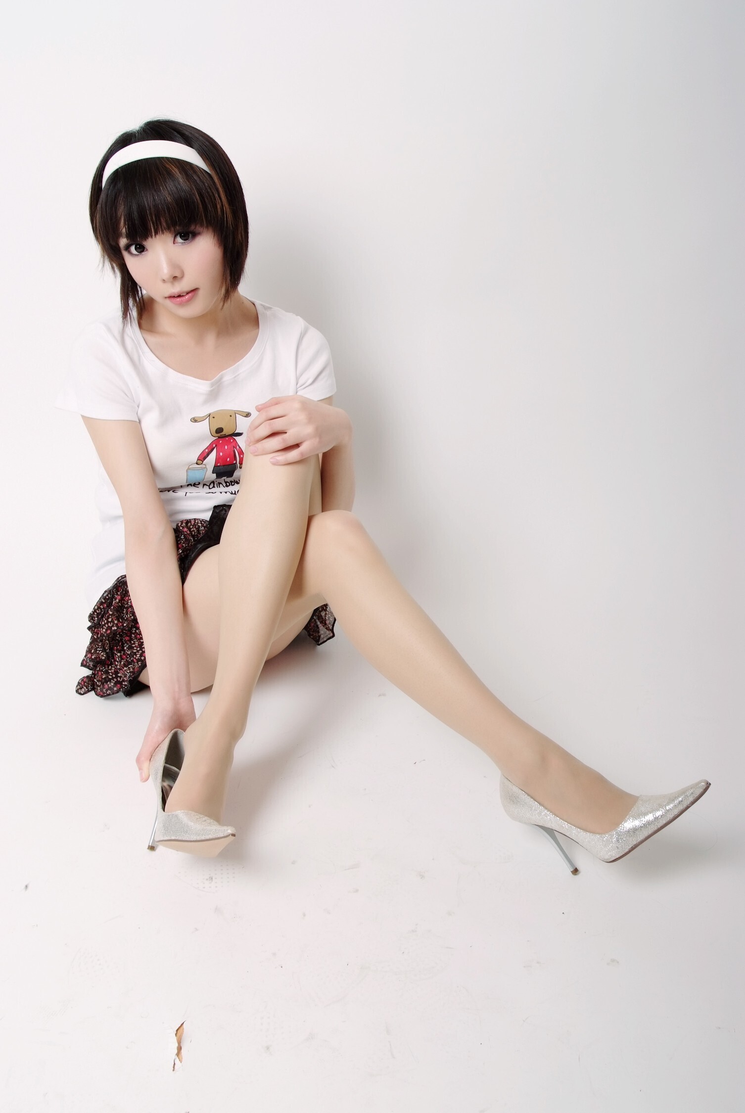 [paimei VIP] Jingjing rabbit girl VO3 Keyi hot pants white dress little snowflake white dress girl