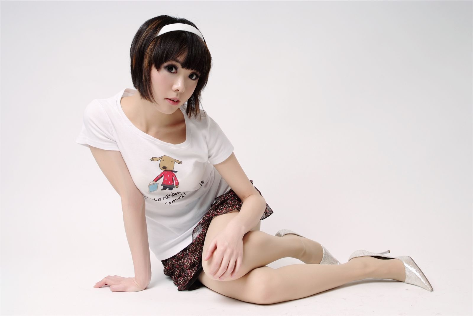 [paimei VIP] Jingjing rabbit girl VO3 Keyi hot pants white dress little snowflake white dress girl