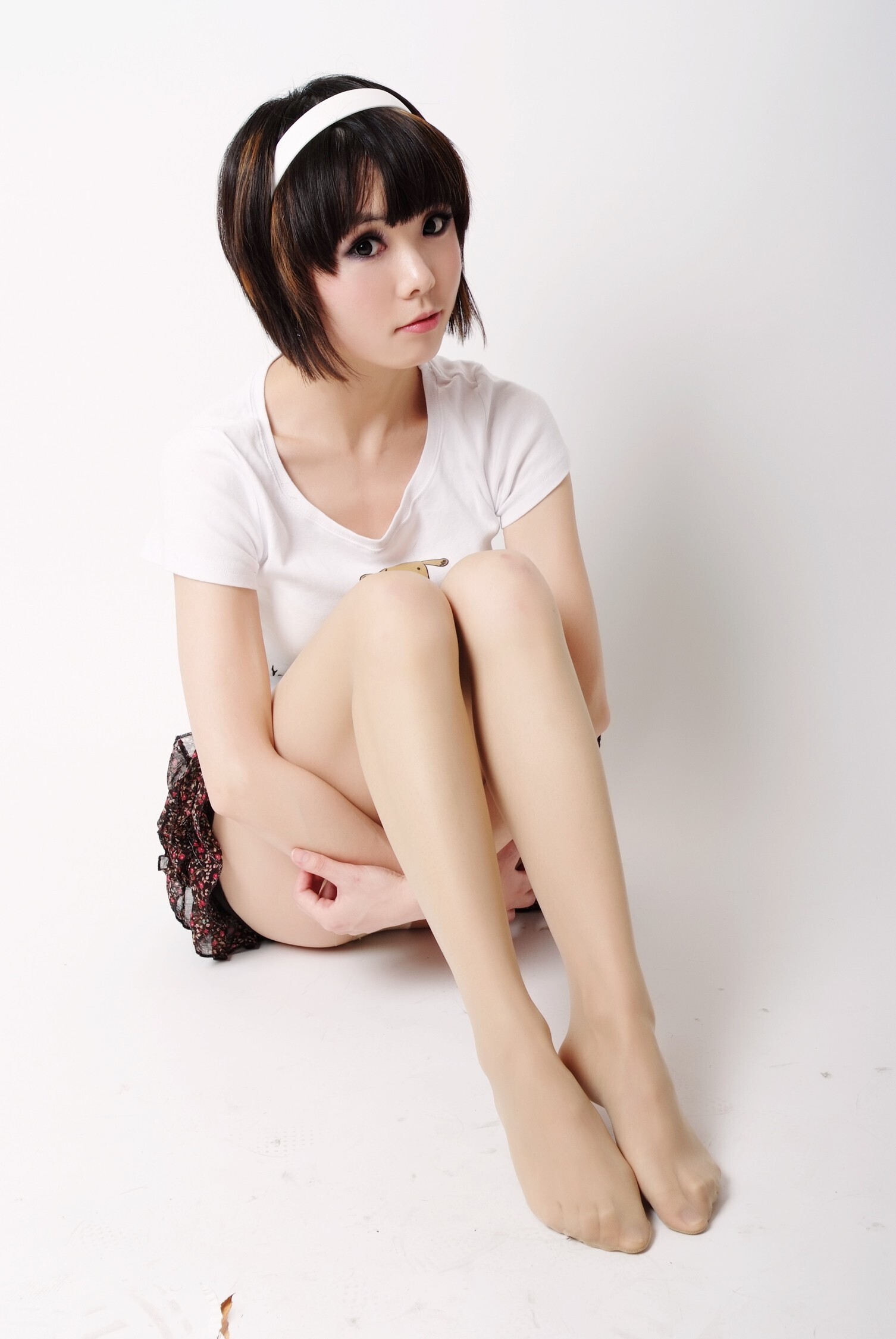 [paimei VIP] Jingjing rabbit girl VO3 Keyi hot pants white dress little snowflake white dress girl