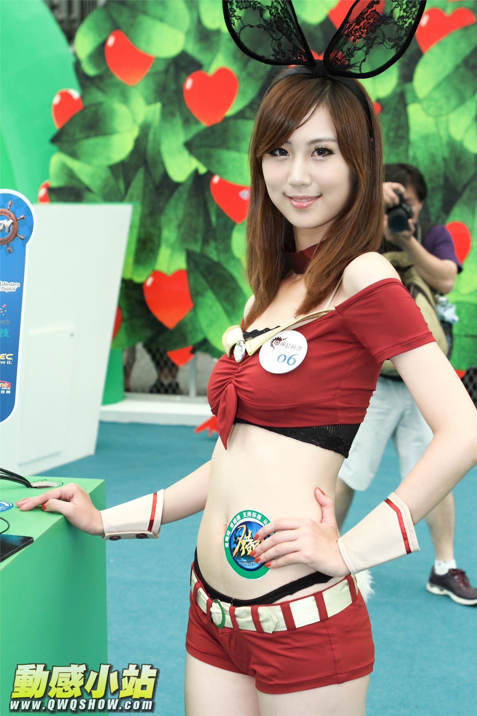 上海ChinaJoy電玩展空中網Cosplay　深紅網路Model　完美世界Model