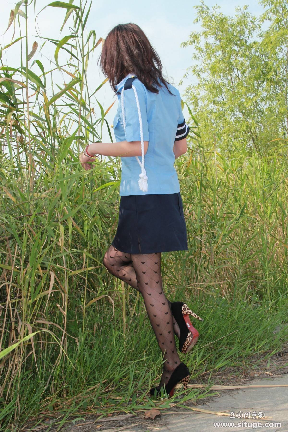 Situge outdoor silk stockings photo stgno.024 Sufei silk stockings beauty leg model