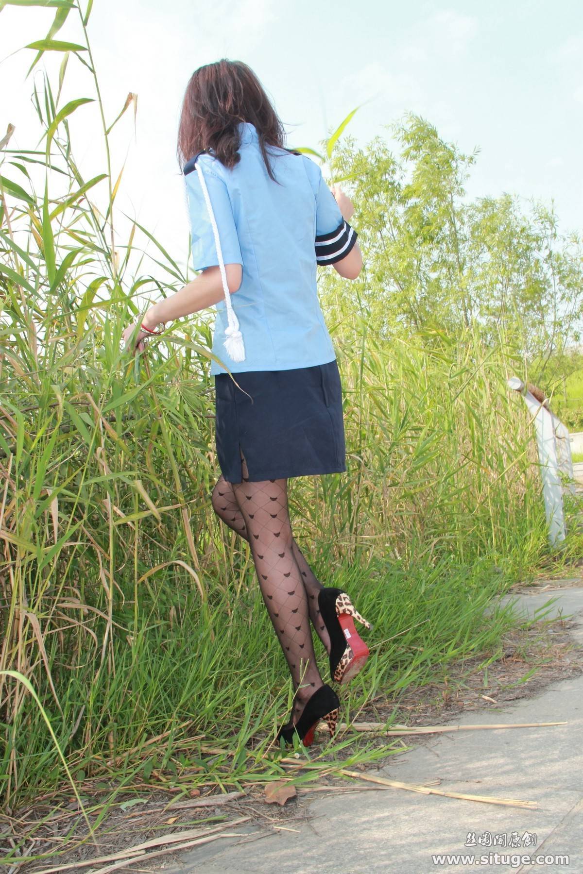 Situge outdoor silk stockings photo stgno.024 Sufei silk stockings beauty leg model