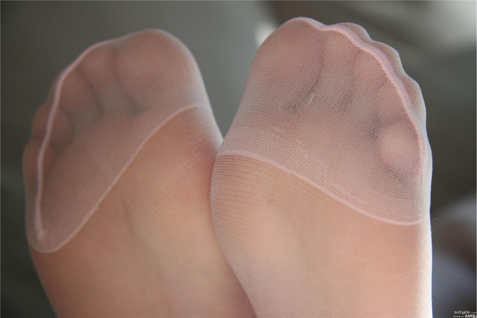 Hi definition close up of silk feet