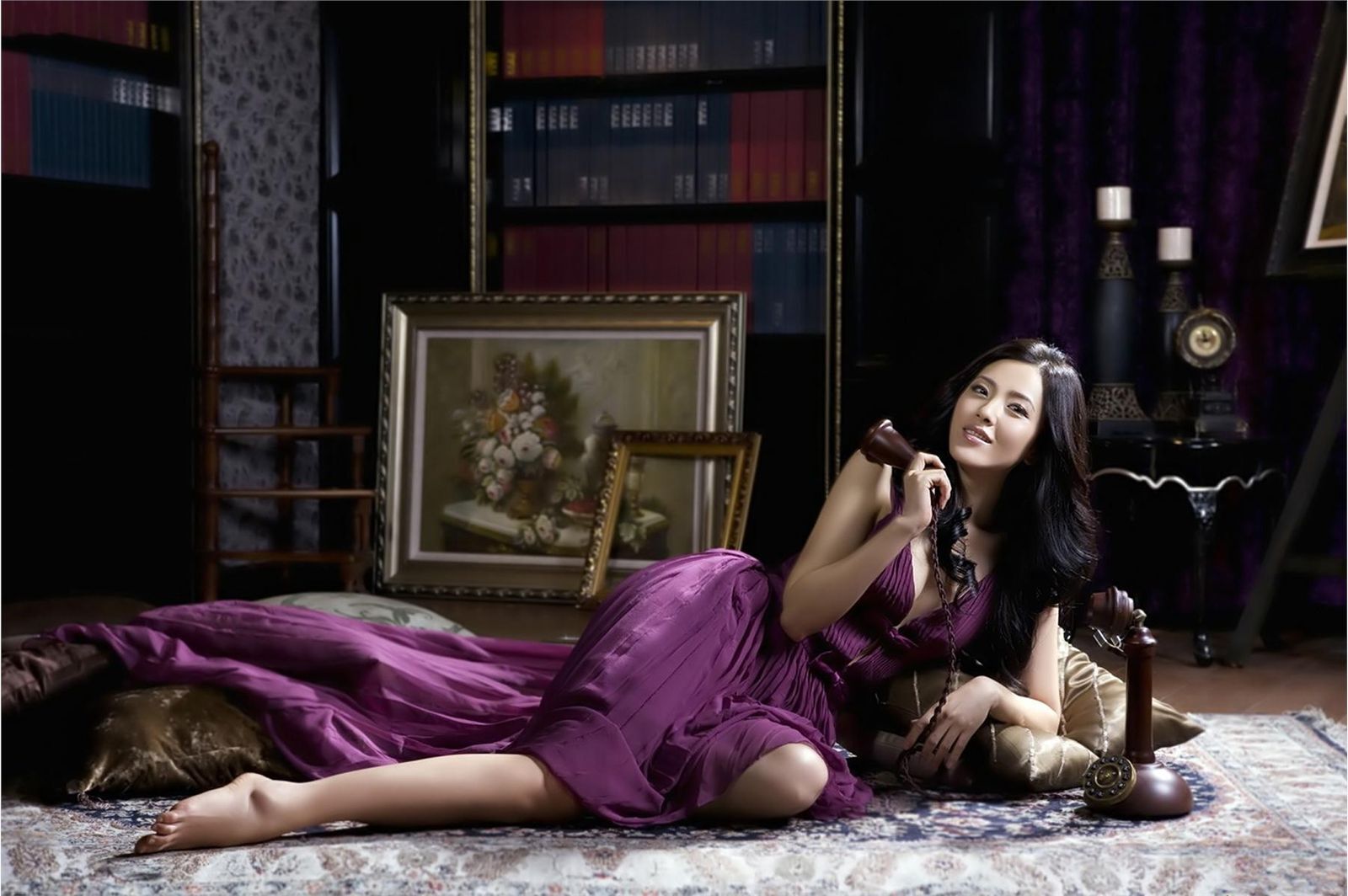 Immortal beauty Zeng Li advertising goddess Zhao Yufei's sweet life photo pure eye-catching