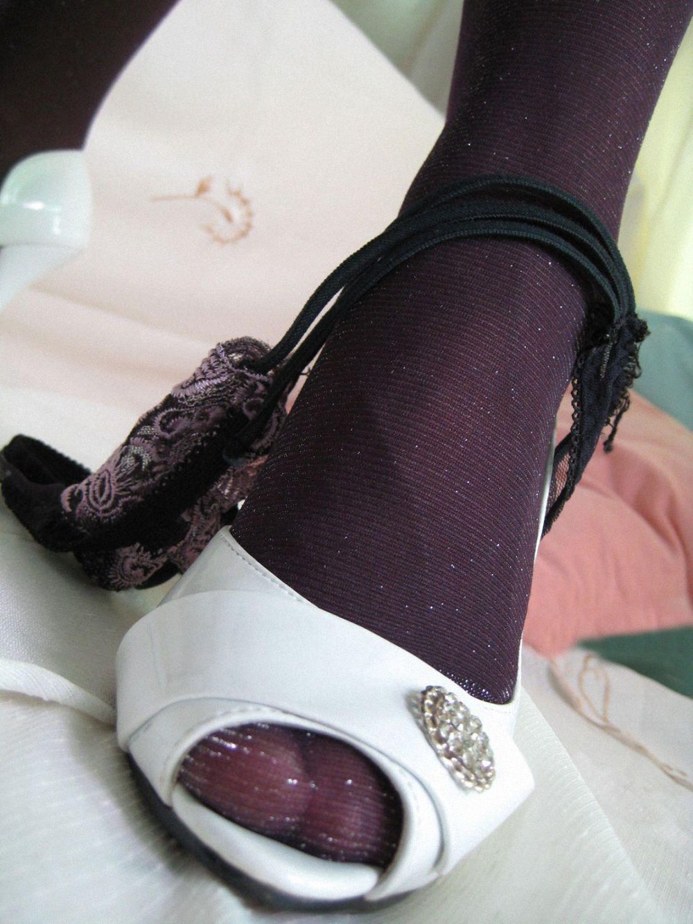 [online collection] 2013.11.23 tempting grape purple stockings