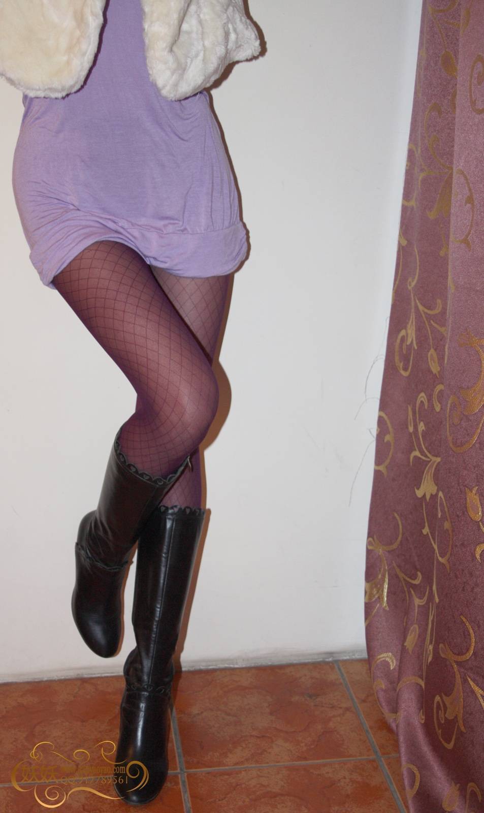 [demon] VIP no watermark high definition set series boots purple skirt sexy trendsetter